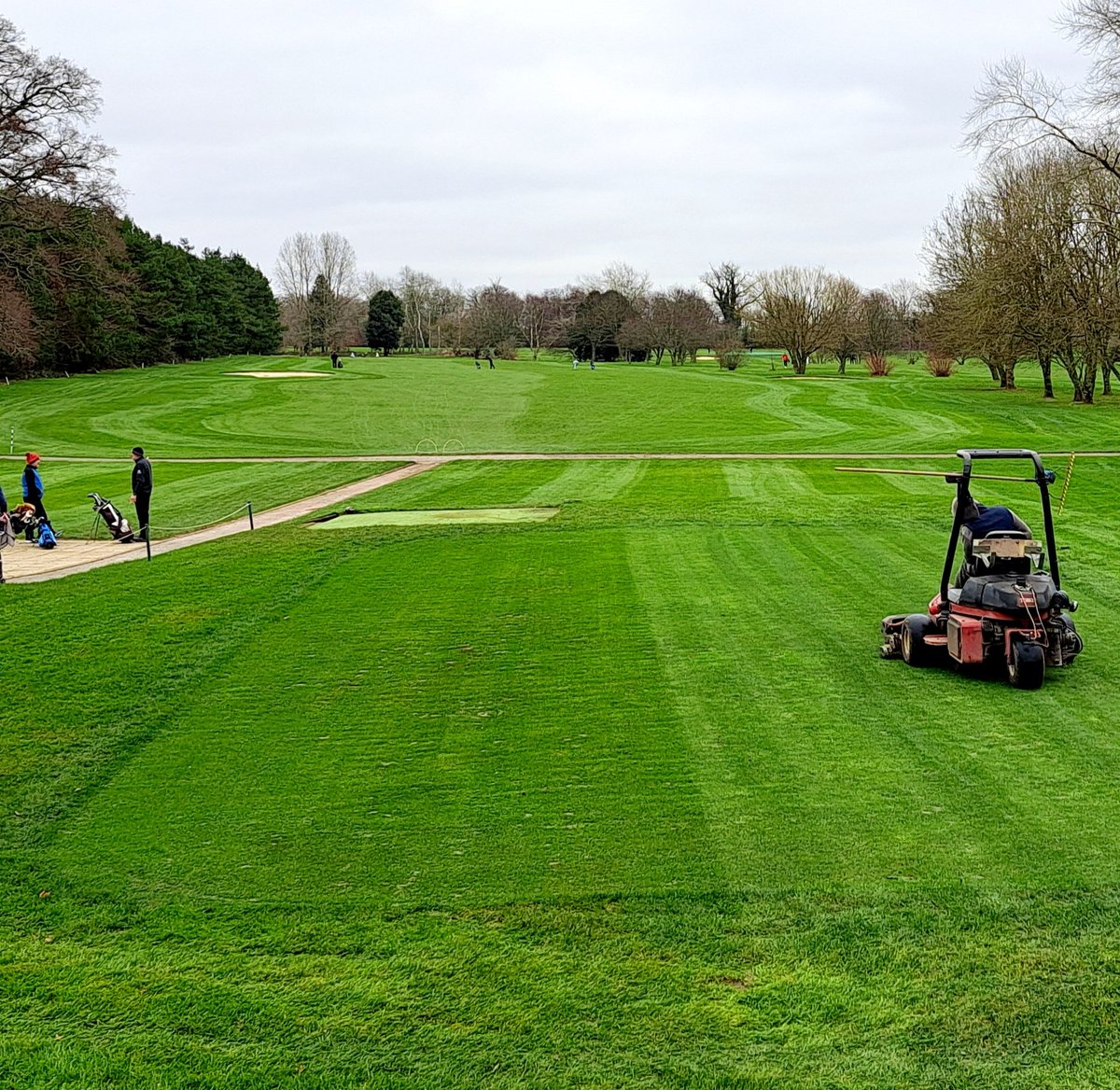 This time last week there wasn't a dry foot and parts of the course under water.
Fantastic recovery, enabling a full cut and a turf hardener spray to finish the week. <a href="/baronessuk/">Baronessuk</a> LM2810 doubling up for fairways then quick height change for semi-rough <a href="/SouthwickParkGC/">Southwick Park GC</a>