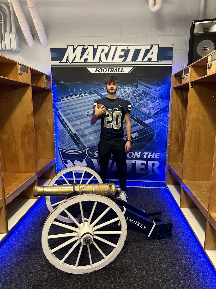 JacobWheeler05's tweet photo. Had a great visit at @Marietta_FB Thanks @CoachWaddle &amp; @CoachGeiger_ 
@CoachGantz https://t.co/shrPUktzr9