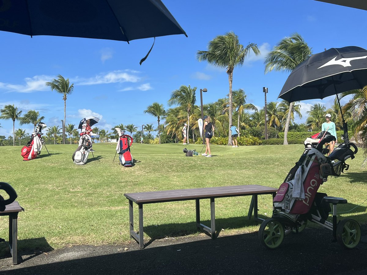 GolfOlentangy's tweet photo. Palm trees 🌴 blue seas 🌊 and 80 degrees ☀️…not that we’re jealous! 

Good luck to Braves golfer, @meadowtiangolf, competing in the Discover Puerto Rico Junior Championship at the Grand Reserve Golf Club. ✈️🇵🇷 https://t.co/dKSYjmLW4z