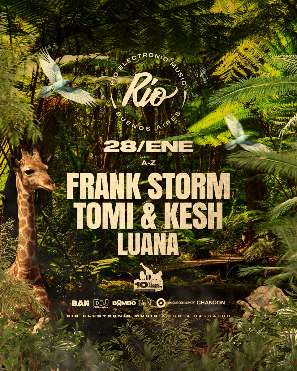 FEBATechnoBA's tweet photo. Nuevo anuncio Rio 🚨🌴

Dom 28.01 

FRANK STORM 🎧

Tickets disponibles por bombo 🎟 
https://t.co/PWIixBRru7 https://t.co/A9VotcEGnZ
