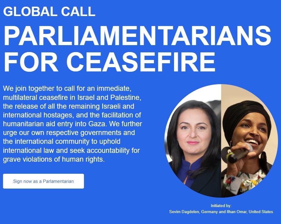 lauraboldrini's tweet photo. Ho sottoscritto l'appello, rivolto a parlamentari di tutto il mondo, lanciato da Sevim Dagdelen e Ilhan Omar parlamentari rispettivamente della Germania e degli Usa. L'appello chiede il cessate il fuoco multilaterale immediato a Gaza, il rilascio di tutti gli ostaggi nelle mani di Hamas e l'ingresso di aiuti umanitari sufficienti per sostenere la popolazione civile di Gaza. 

E chiede anche di fare pressione sui rispettivi governi e la comunità internazionale perché venga rispettato il diritto internazionale e appurare le responsabilità per gravi violazioni dei diritti umani, da entrambe le parti.

Finora, sono 451 le parlamentari e i parlamentari di molti paesi che hanno firmato e mi auguro che il numero cresca nelle prossime ore.

Dopo più di 23mila morti a Gaza, di cui il 70 per cento donne e bambini, una situazione umanitaria disastrosa, gli allarmi lanciati dalle agenzie dell'Onu e dalle organizzazioni umanitarie internazionali, non si può più stare a guardare: il cessate il fuoco e l'apertura di una conferenza di pace internazionale che porti alla convivenza pacifica di due popoli e due stati non sono più rimandabili.

#CeasefireNOW #gaza