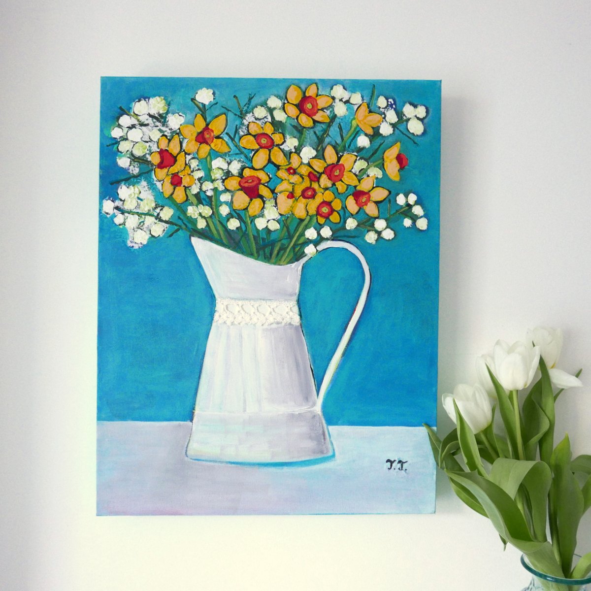 Spring Flowers in a Vintage Vase artgallery.co.uk/listing/0sw97n… 

#springflowers #vintagevase #stilllife #daffodil #daffodils #originalart #homedecor #interiordesigner #artlover #artcollector