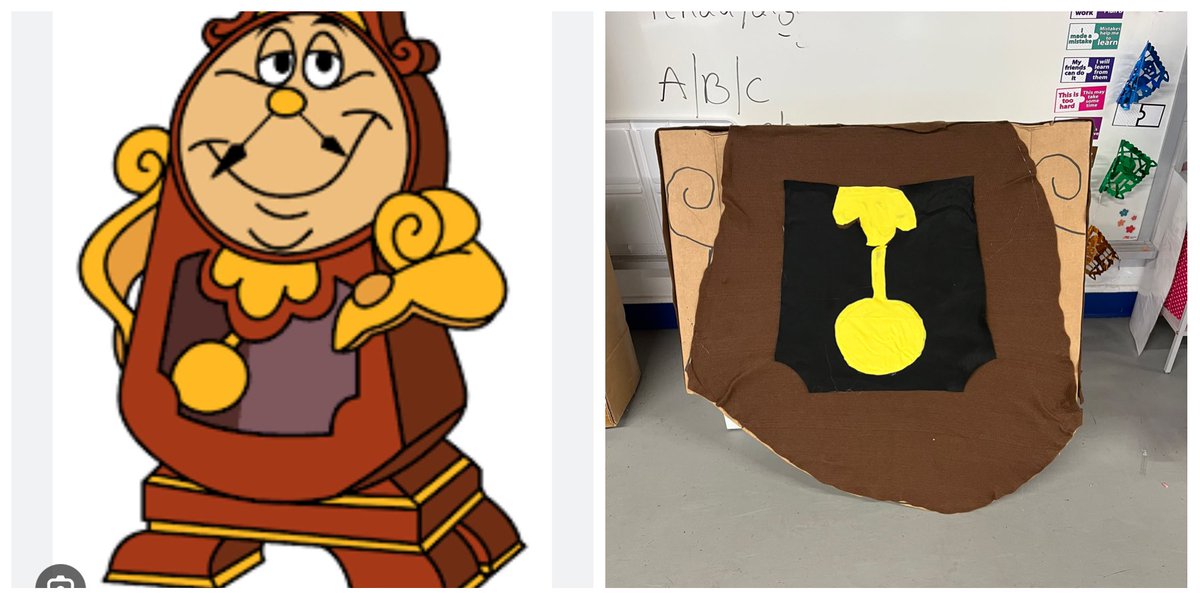 Never underestimate a teacher with a glue gun, electric scissors, felt and a cardboard box.