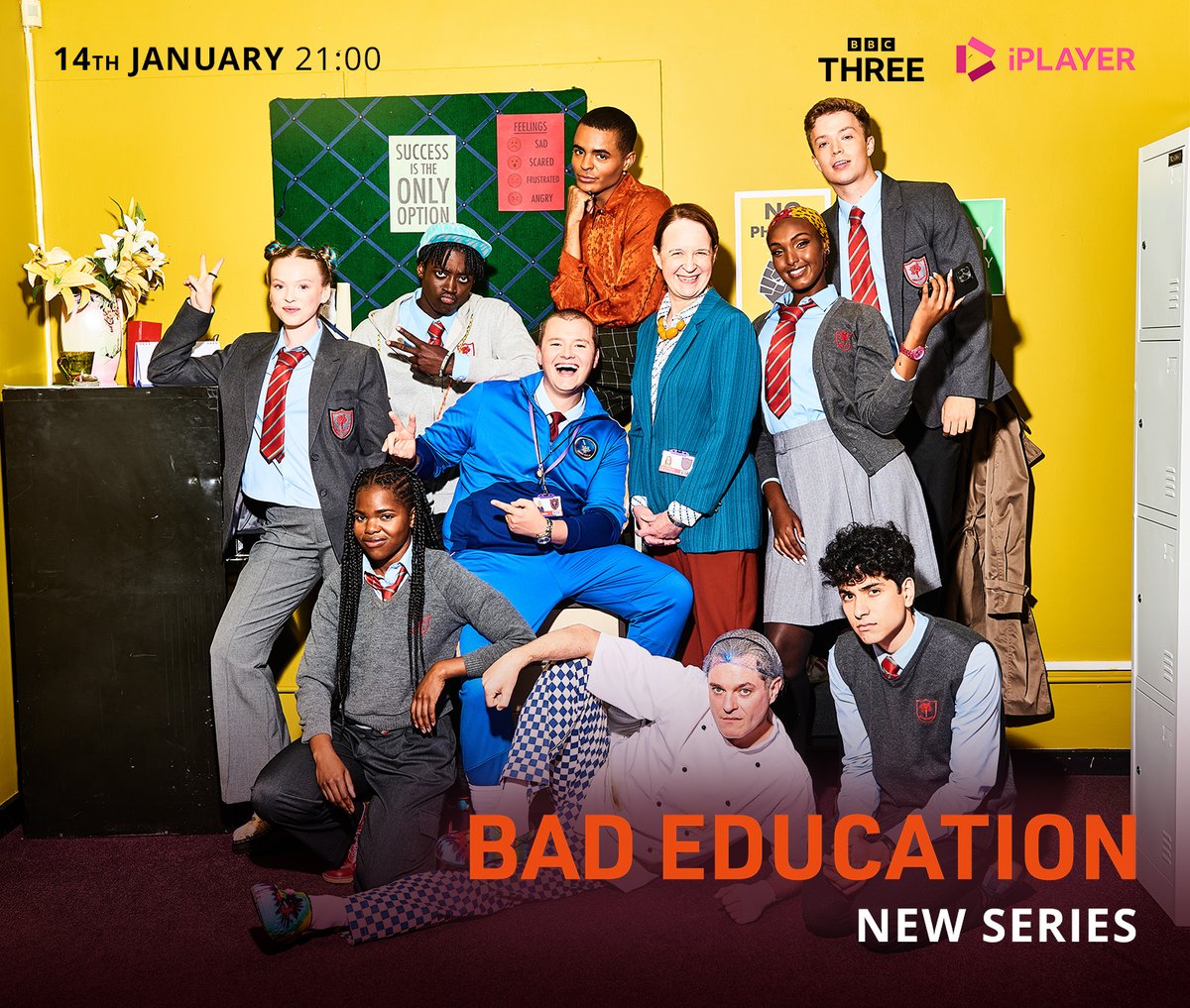 ITG_Ltd's tweet photo. Back to school.📝

#BadEducation Series five will be on @bbcthree and @BBCiPlayer at 9pm. Join a new generation of Class K and struggling teachers in the hit comedy series.  

⭐️ @charliewernham, @vickipepperdine, #NeilLinpow (Ep. 3) 
🎥 Executive Producer: #SarahFraser https://t.co/ERW1Xk3WnI