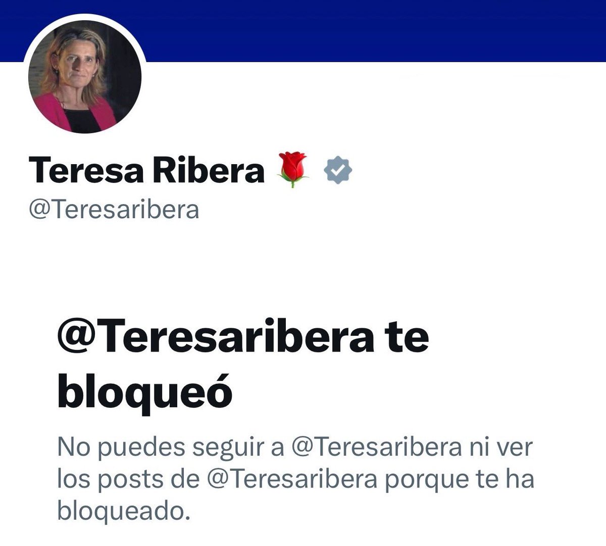 La ministra <a href="/Teresaribera/">Teresa Ribera</a>, a quien le pagamos el sueldo con nuestros impuestos, demuestra así su intolerancia a las críticas. Algún día saldrá a la luz el oscuro motivo de su obsesión contra la industria nuclear española. Un consejo: guardad esta publicación.