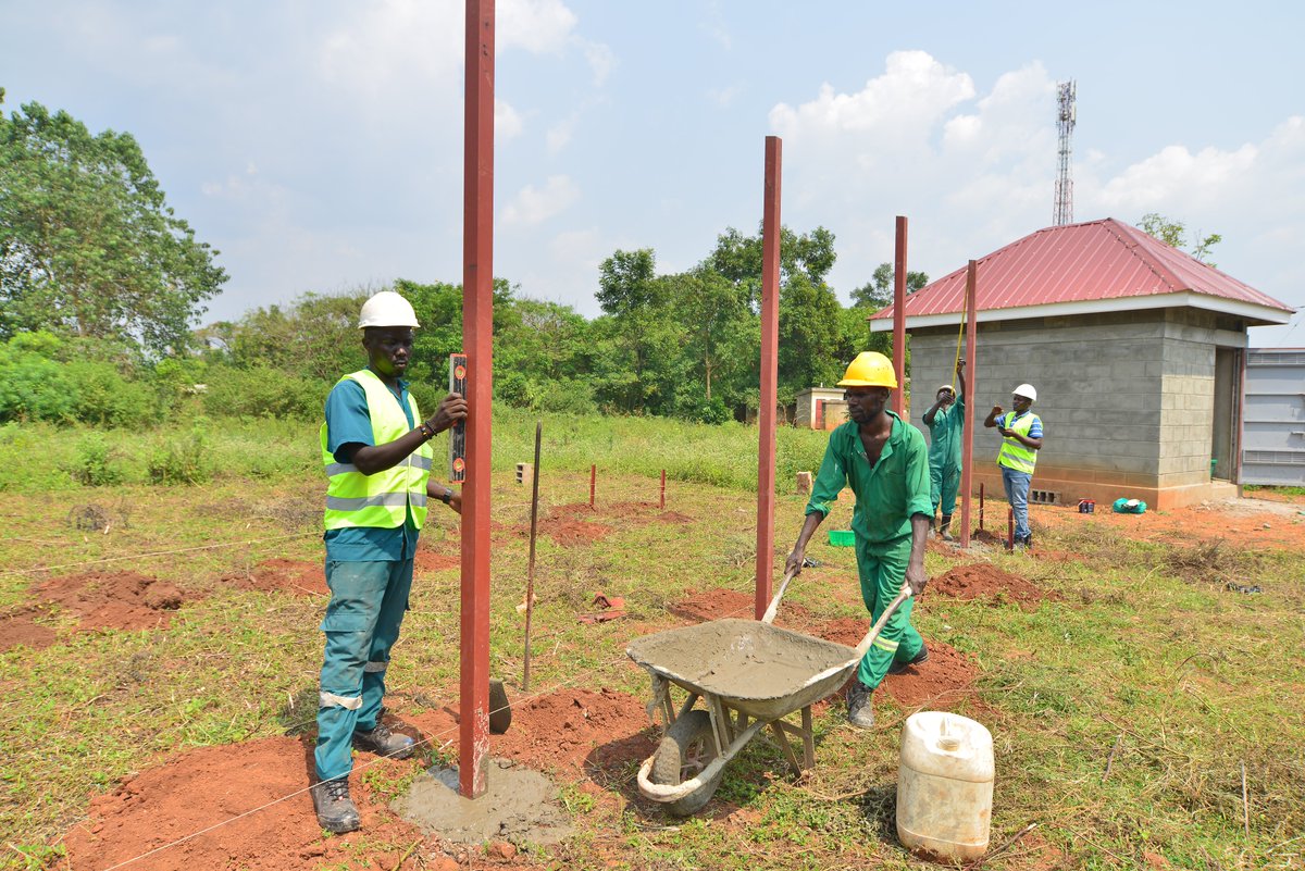 solarfund's tweet photo. Big things are underway in Uganda! Installation has begun on the first "Justice Microgrid" in partnership with @barefootlaw_org. Solar will power:

⚡ A community justice center w/ free legal services
⚡ Municipal buildings
⚡ Streetlighting

Learn more: https://t.co/IGt7o7wG0H https://t.co/509lKUKTDP