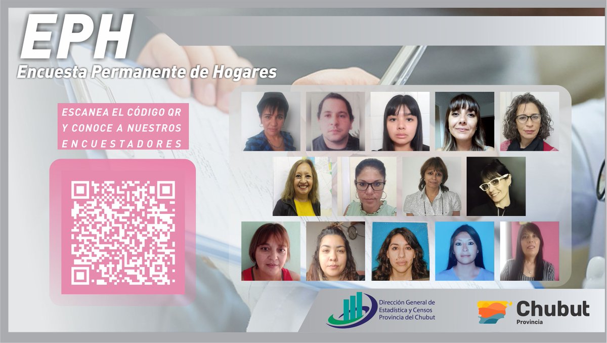 EstadisticaCH's tweet photo. 📝 ¡Encuestadores/as habilitados de la EPH! 📝

Compartimos el equipo de trabajo de la EPH. Ellos/as te estarán visitando en tu hogar para encuestarte.

✅ Verificá su identidad escaneando el código QR en la imagen o ingresando al siguiente link 👇

▶️ https://t.co/kM4fxI3N9H https://t.co/QNNJQ68856
