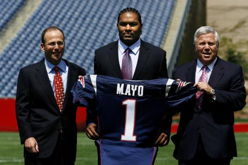 Jerod Mayo has had quite the career: 

- 4-star recruit out of high school 
- Second Team All-American as a Sophomore and Junior 
- First team All-SEC 
- 10th overall pick in NFL Draft 
- Defensive Rookie of the Year 
- All-Pro 
- Two time Pro Bowl
- NFL Leader in Tackles
-