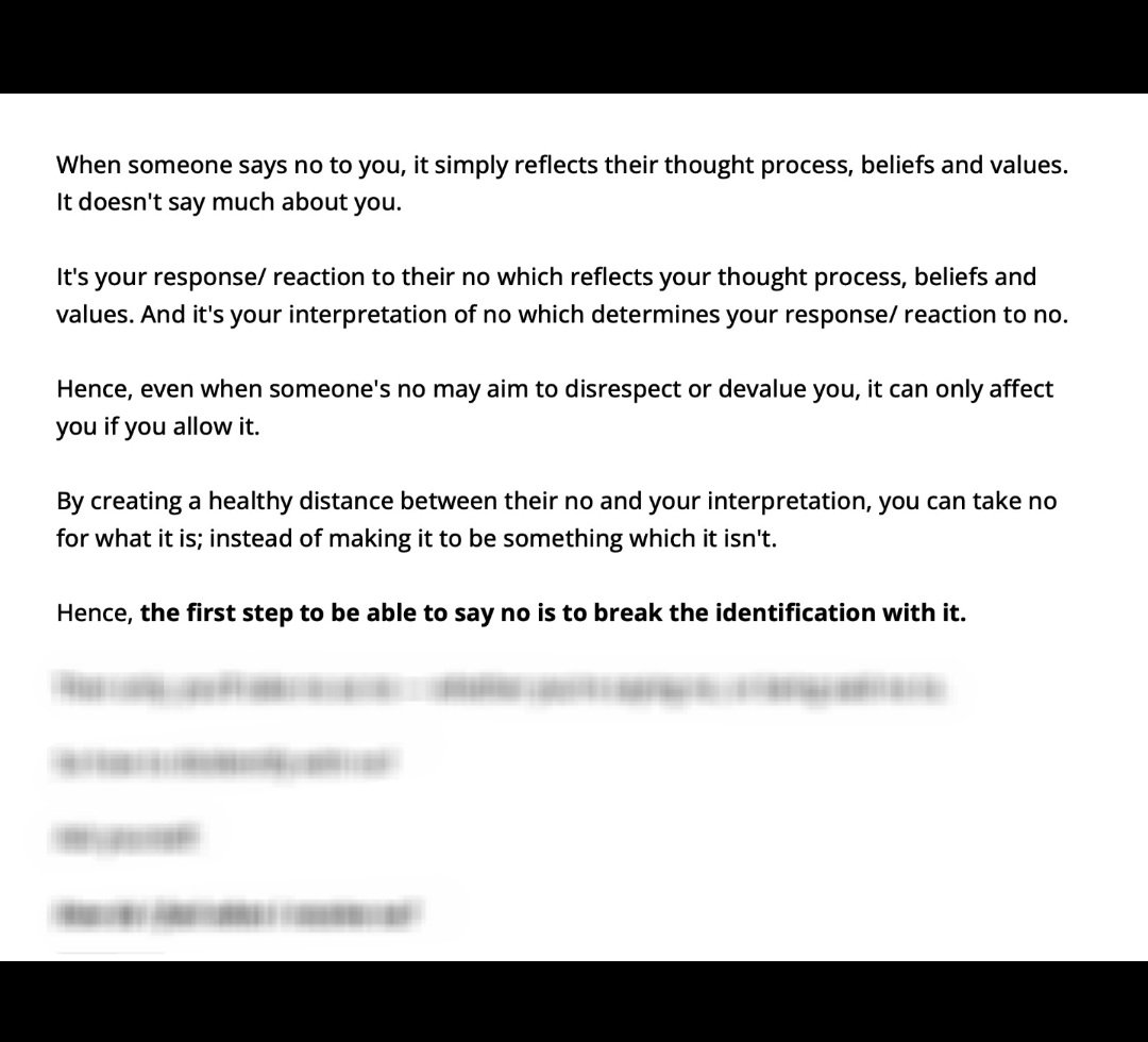 ashiwiz's tweet photo. An excerpt from my newly launched ebook.

Title: How to say NO?

Haven't grabbed your copy?

Here you go: https://t.co/eYX5f7fH77

Happy reading...and befriending NO! 🫶 https://t.co/s9AIe6agKL