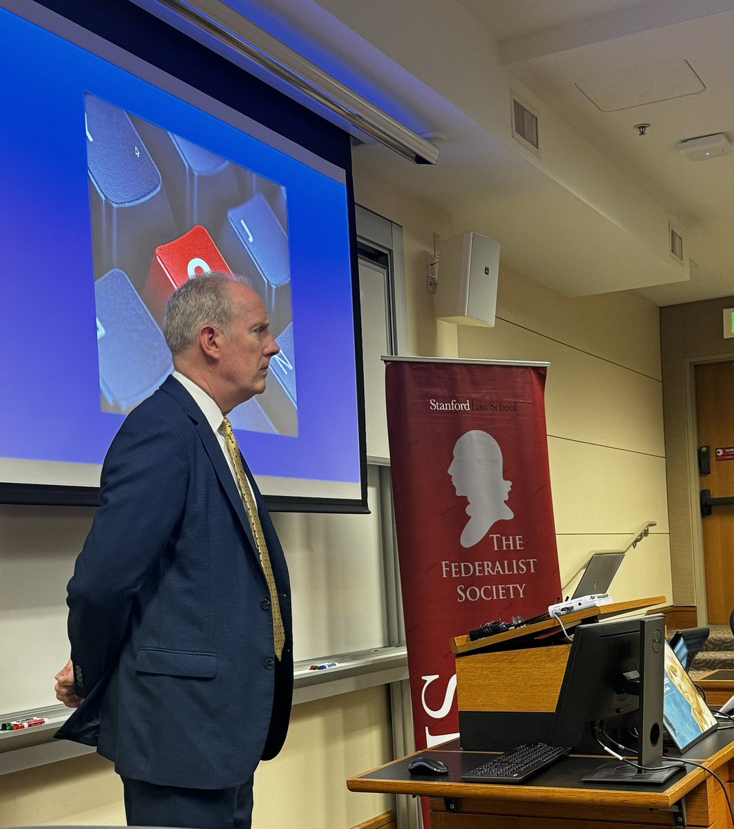 SLSFedSoc's tweet photo. Many thanks to Judge Richard Sullivan (Second Circuit) for speaking to the chapter about judicial security. We apologize that California’s pizza doesn’t measure up to New York City’s. https://t.co/TCTopF1MrH