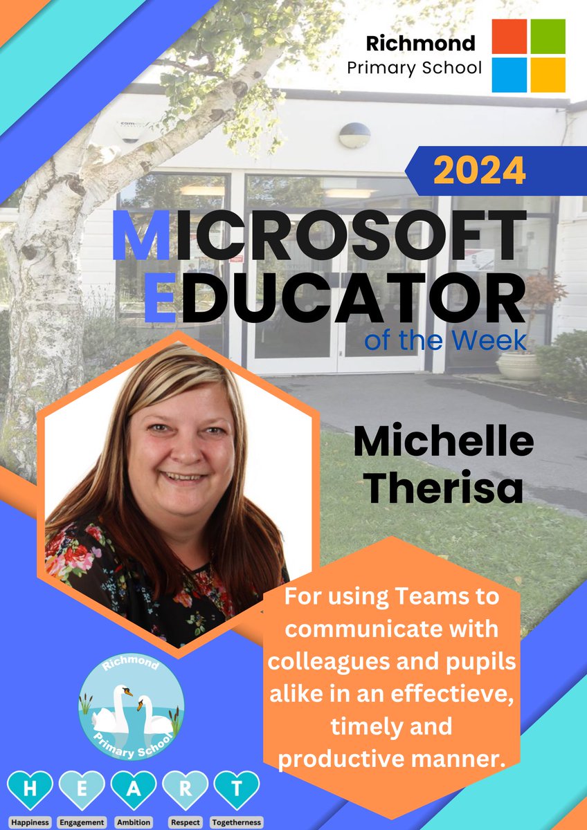 Congratulations to our ME of the Week, Ms Therisa For excellent use of @MicrosoftEDU @MicrosoftLearn tools & #technology @MicrosoftTeams to provide #equitable #learning opportunities for all our children! #MIEExpert #edtech #TrustInStour @OneNoteEDU #inclusion