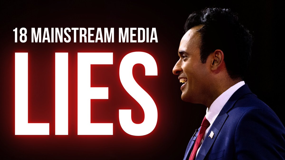 VigilantFox's tweet photo. Vivek Ramaswamy Names 18 Times the Mainstream Media Spun the Narrative Dead Wrong

In a recent tweet, @VivekGRamaswamy compiled a list of 18 recent corporate media lies. How many of these instances do you recognize?

1. Russia Collusion: This refers to allegations of collusion between President Trump’s campaign and Russia during the 2016 election. A lengthy investigation led by Robert Mueller found insufficient evidence to charge any Americans, much less Donald Trump, with such collusion.

2. The Hunter Biden Laptop Story: Initially dismissed by many in the media as disinformation, the story about a laptop containing emails, graphic nude images and drug use, belonging to Joe Biden’s son, Hunter, gained credibility over time, raising questions about media quickness to run cover for The Bidens during an election.

3. Charlottesville: The media’s portrayal of Trump’s comments following the Charlottesville incident often omitted his condemnation of neo-Nazis and white nationalists, focusing instead on the phrase “very fine people on both sides.” Without giving his entire statement in context.

4. Bubba Wallace: The NASCAR driver was thought to be a target of a racial attack when a noose was found in his garage stall. The FBI determined it was a garage door pull rope and not intended as a hate symbol. Obviously.

5. Jussie Smollett: The actor claimed to be the victim of a racist and homophobic attack from two white Trump supporters. It was later revealed to be a staged incident by Smollett, raising questions about initial media coverage running with Jussie’s claims, without verifying anything.

6. Covington Catholic Kids: The media initially portrayed these high school students as instigators in a confrontation with a Native American elder. Extended footage later showed that the elder had instigated the confrontation. One of the students was awarded a multimillion dollar settlement because of the untrue coverage.

7. Gretchen Whitmer Kidnapping Plot: Initially reported as a plot by right-wing extremists, later investigations suggested FBI informants and agents played a major role in its orchestration. Going so far as to offer some of the potential conspirators large sums of money to participate in the plot.

8. COVID Lab Leak Theory: Once dismissed as a conspiracy theory, the possibility that COVID-19 might have originated from a lab leak in Wuhan is now considered the most probable hypothesis by many scientists.

9. Steele Dossier: A document used to allege Trump’s collusion with Russia was later discredited for its unverified and contrived content.

10. “Don’t Say Gay” Bill: Media reports often misrepresented Florida’s parental rights in education bill as a blanket ban on discussing sexuality in schools. Which was completely fabricated by the media and leftist politicians.

11. Migrant “Kids In Cages”: The narrative often ignored the complexity of the issue and how it spanned multiple administrations. Having been implemented by the Obama/Biden administration.

12. Georgia Election Integrity Law: Described by some media outlets as “the new Jim Crow,” this law’s actual provisions were often not fully represented, or blatantly misrepresented, in reports.

13. Duke Lacrosse Case: The media quickly condemned the accused players in a sexual assault case, who were later exonerated, raising questions about the media’s rush to judgment.

14. Zelensky as a Paragon of Democracy: The Ukrainian President, while facing Russian aggression, has also been criticized for suppressing opposition media, a fact often overlooked in Western coverage.

15. January 6th: Probably the most eggregious example of collusion between politicians and the media. CovvawwNazerage of this event has been contentious, with some arguing that the media has downplayed or exaggerated aspects of it.

16. “Peaceful” BLM Riots: While many protests were peaceful, there were instances of intense political violence, murder and looting that were downplayed by the media.

17. Ivermectin as a Horse Dewormer: The drug, used as a treatment for COVID-19 by some, was often mocked as merely an animal medication, ignoring its use in humans.

18. Trump’s Use of Tear Gas for Bible Photo: Reports of Trump ordering the use of tear gas to clear protesters for a photo op were later contested by law enforcement accounts. Showing once again that the media would fabricate their own narrative.

This post was an article written by @VigilantNews writer @dcludlum. Please share his work and give him a follow.