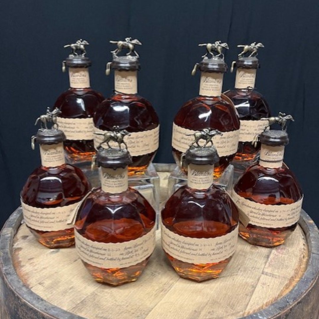 Get your ticket before they're gone! Stock your bar with this complete Blanton's collector set signed by Master Distiller Harlen Wheatly. This set includes eight (8) bottles with the horse tops spelling out B-L-A-N-T-O-N-S. Tickets are $50 and only 300 will be sold. #WeAreStX…