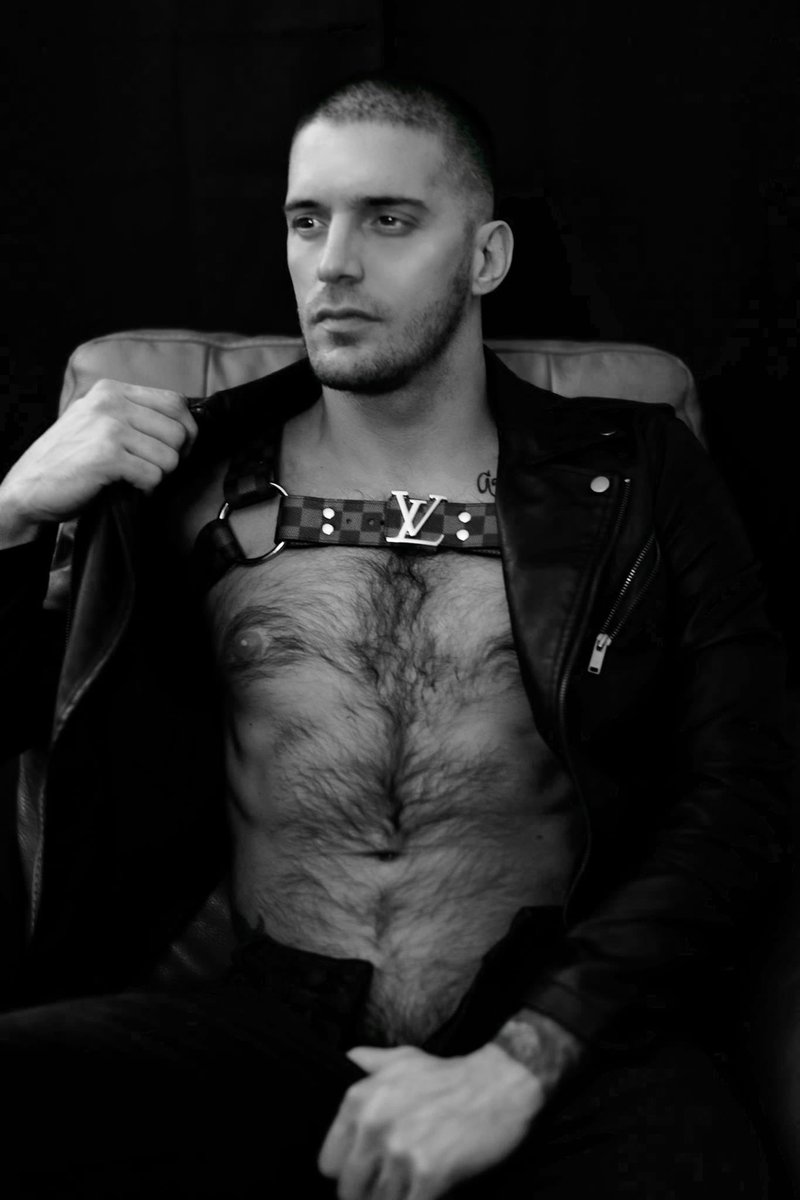 taylorreignxxx's tweet photo. The stunningly handsome @XXXtyroderick in one of my custom Louis Vuitton Bulldog harnesses! @RoyalReject 

🎥: @crystalsvip https://t.co/8hLo0jXkZn