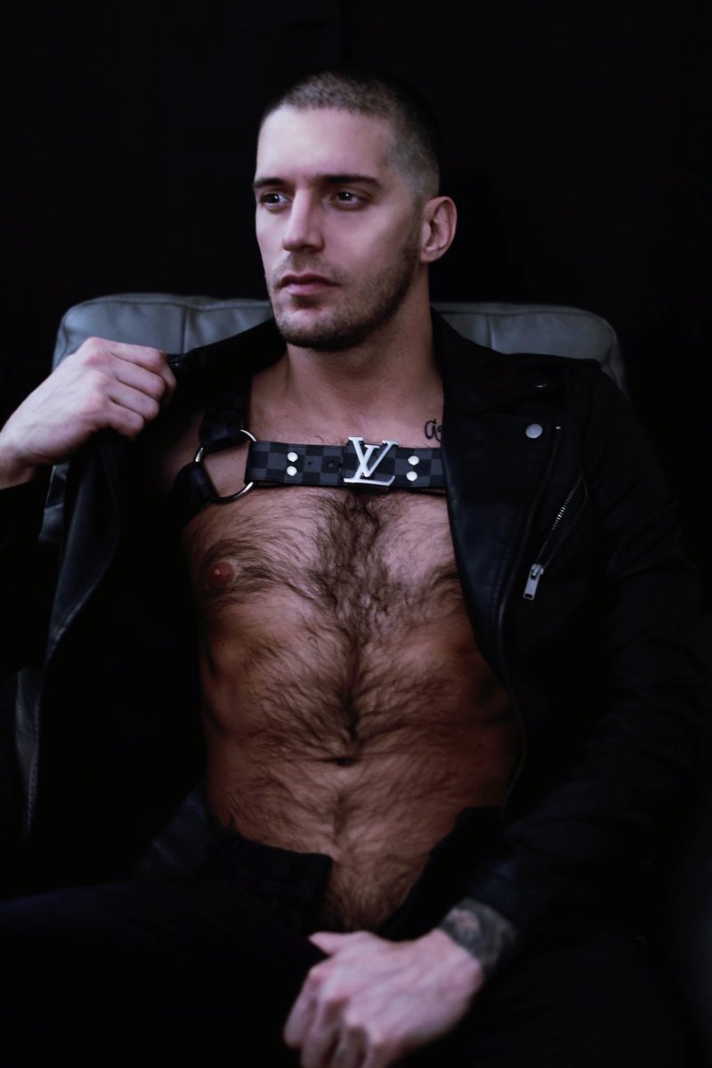 taylorreignxxx's tweet photo. The stunningly handsome @XXXtyroderick in one of my custom Louis Vuitton Bulldog harnesses! @RoyalReject 

🎥: @crystalsvip https://t.co/8hLo0jXkZn