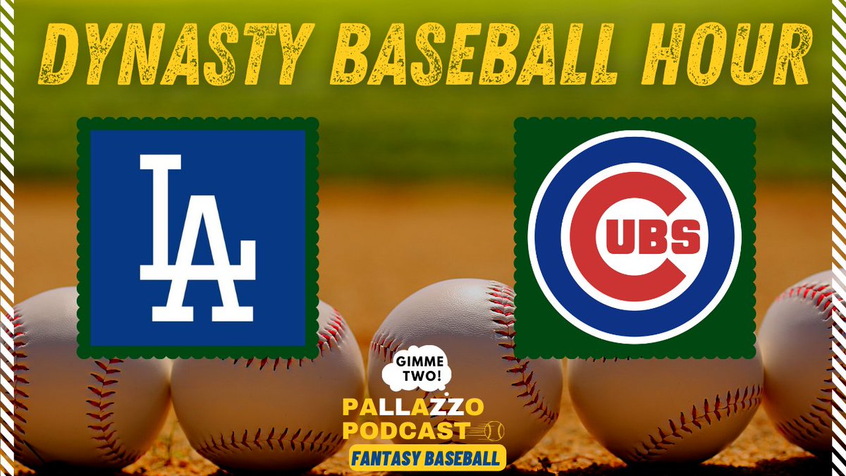 Pallazzopodcast's tweet photo. Want deeper coverage of the Dodgers &amp; Cubs trade this week? It's right here waiting for you Richard Marx style! @biggentleben &amp; @robbiebaseball1 at your service! Follow them and SUB our YouTube for instant updates! #MLB #FantasyBaseball #DynastyBaseball 

https://t.co/nxLHXf53j9 https://t.co/RXYSKNgF2Q
