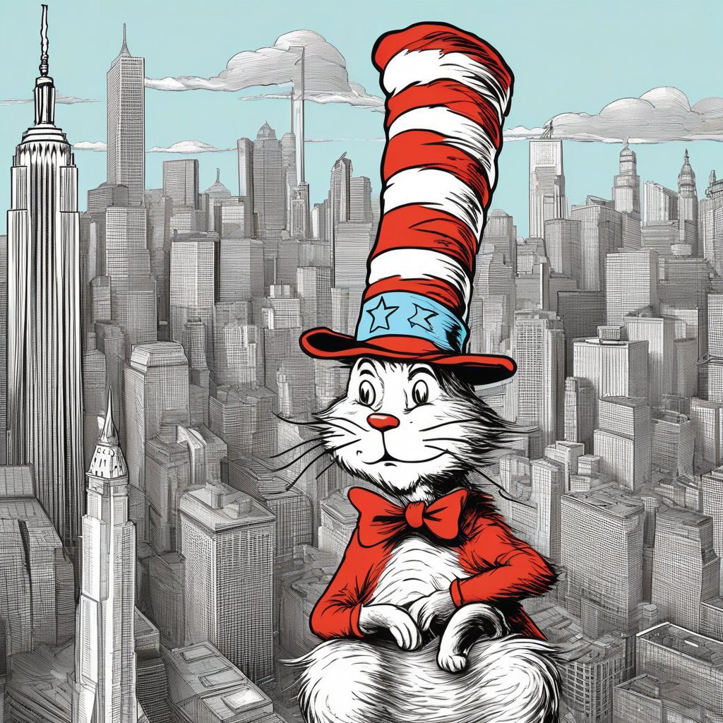 0x5Davebuyslow's tweet photo. @catinthehatsol @DogecoinRide #Catinhat Up on a ladder, with rungs so neat, Our hat-clad cat has nimble feet. Climbing and climbing, with a fearless chat, This cat in a hat is a high-flying diplomat! https://t.co/lPZ91mKSwu