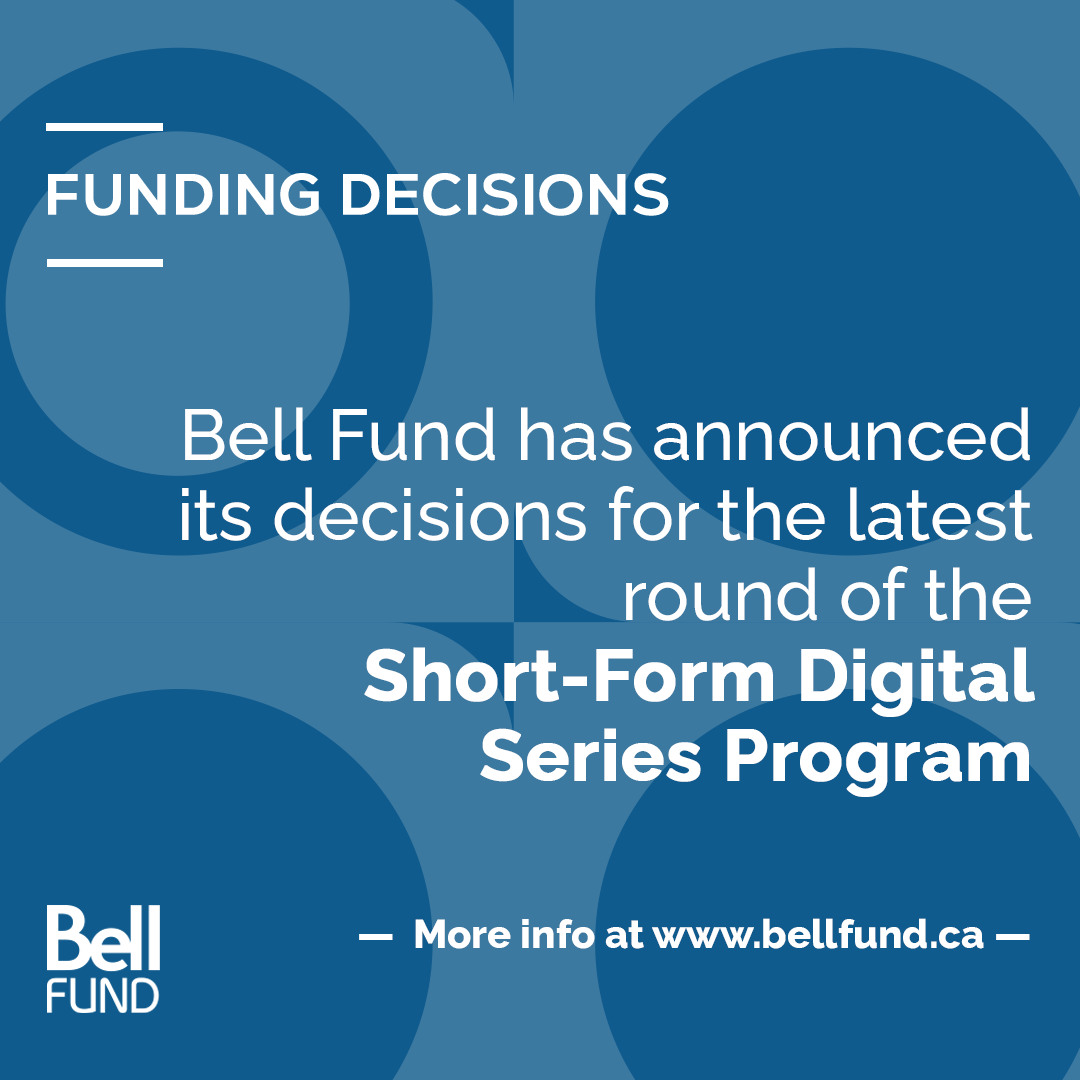 The Bell Fund has announced its decisions for the September 26, 2023 Short-Form Digital Series Program deadline. The Fund has committed nearly $2 million to the production of 10 short-form digital series. ➡️More information available here: bellfund.ca/fundingdecisio…