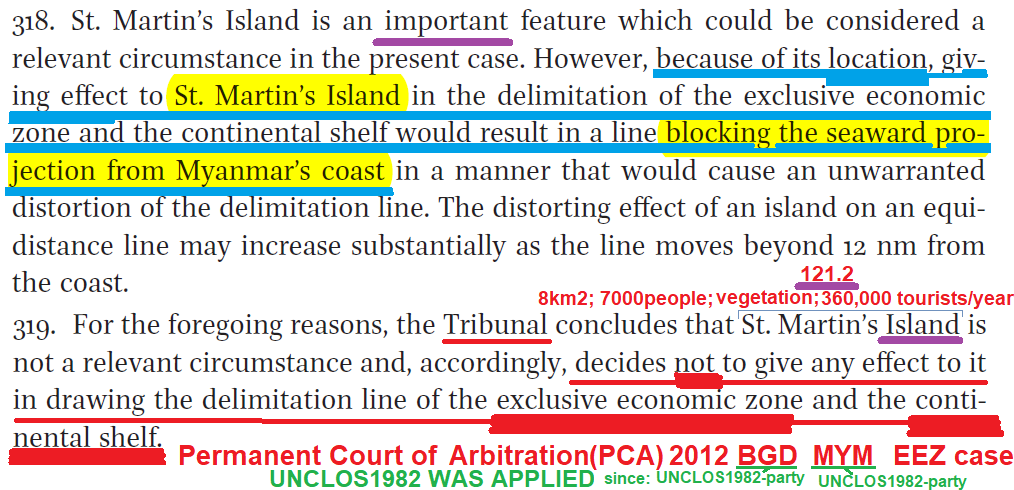 AlexyFlemming's tweet photo. @adem_5361 The coastlines of islands are taken into account when they do NOT block foreign Mainlands!

#CIML &amp; #UNCLOS1982 give 0 #CS/#EEZ to ADJACENT/OPPOSITE islands to foreign mainlands
[Exceptions:
1)SINGLEline EEZ agreement is signed between parties in dispute
2)Historical agreements]! https://t.co/20AZ1WVgam