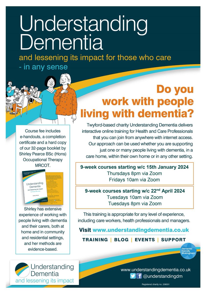 Understandingdm's tweet photo. @shirleypearceot @MyMateGeorge @bydavidsheard We still have a couple of places on our training starting next week - there's just time to book up! https://t.co/LANIDuPzvw