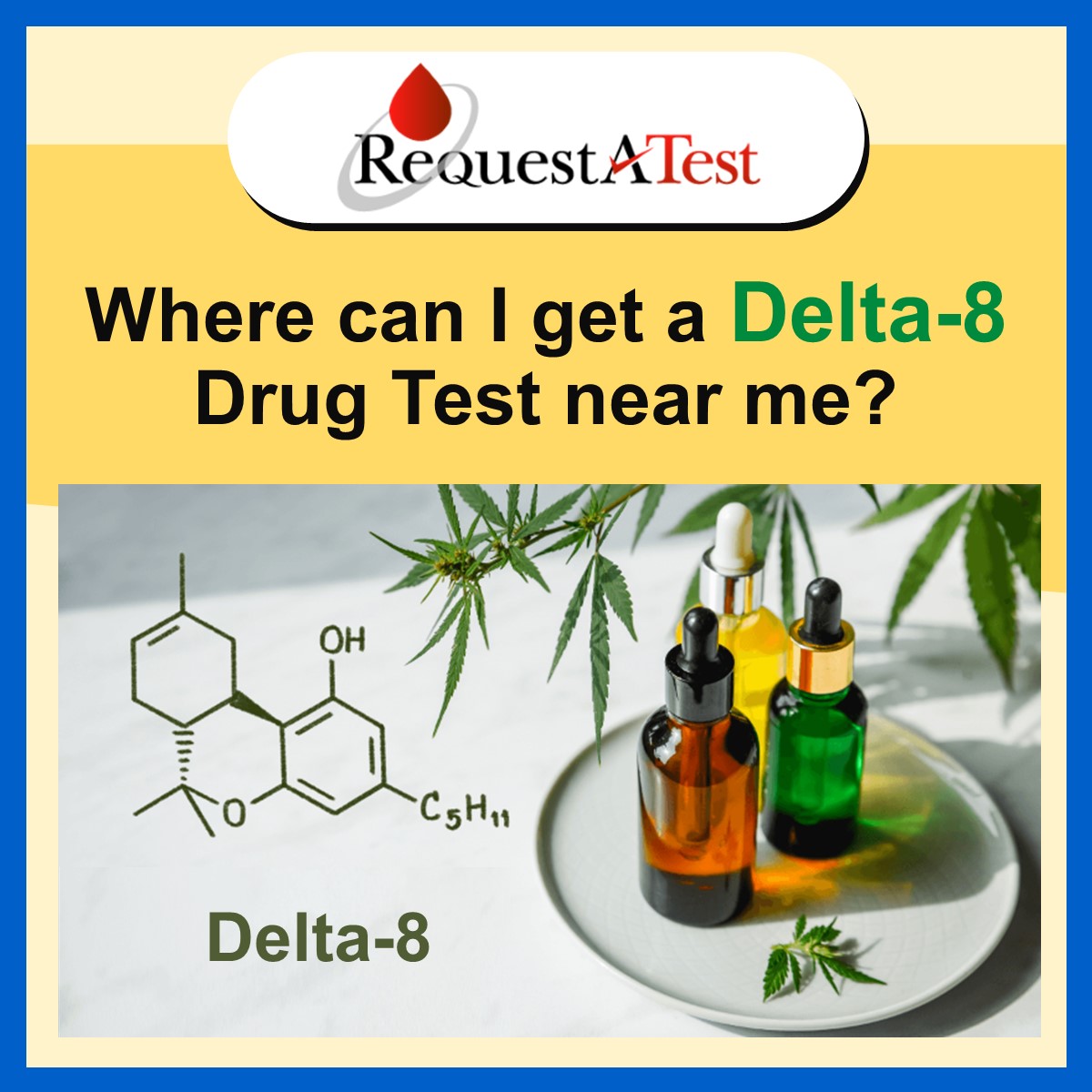 Request A Test offers a convenient affordable option for anyone who needs testing for Delta 8 or other drugs.

This test is one of the only available ways to screen for Delta 8 specifically.

Call 1-888-732-2348 or visit requestatest.com/delta-8-delta-…

#delta8 #delta9 #delta8thc