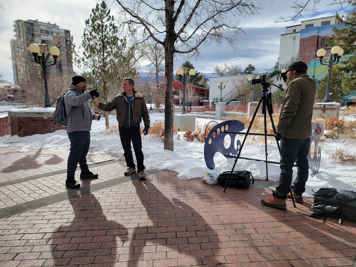 ZarMarquez's tweet photo. Day 1 of filming our @OpenPrimaryUSA documentary/content where we talk to Nevada independents. 

People are tired of being placed in blue/red boxes, and it's cool to see the diversity in our state. #LetUsVote #OpenPrimaries #YesOn3 #Nevada https://t.co/GcZcOZwGH4