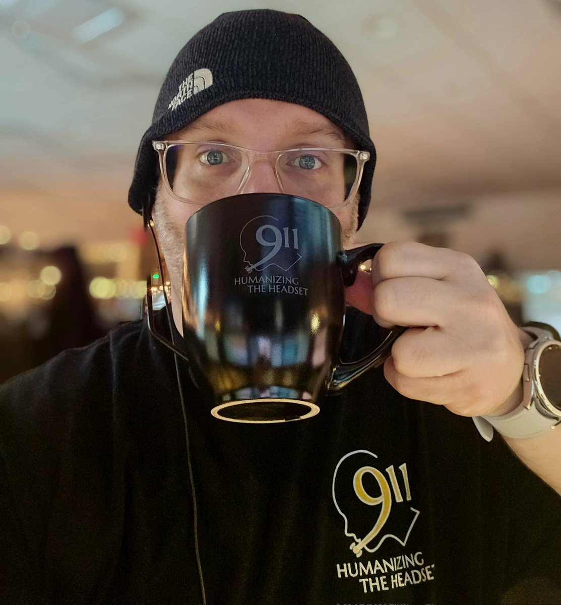 Humanize911's tweet image. Caffeinated and ready for the 💩🌨️. 😉 Be safe out there y'all 💛💙❤️ #Blizzard #911Dispatcher #Humanize911 #Dispatcher #IAm911