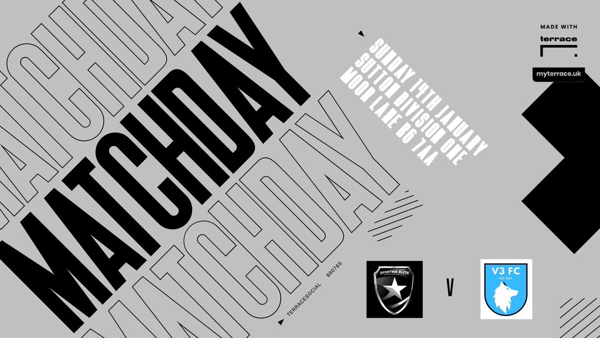 𝐌𝐀𝐓𝐂𝐇𝐃𝐀𝐘..

📆| Sun 14th Jan
🏆| League fixture 
🆚| V3
⏰| 10:30 KO. 
📍| Moor Lane 

UTS 🩶