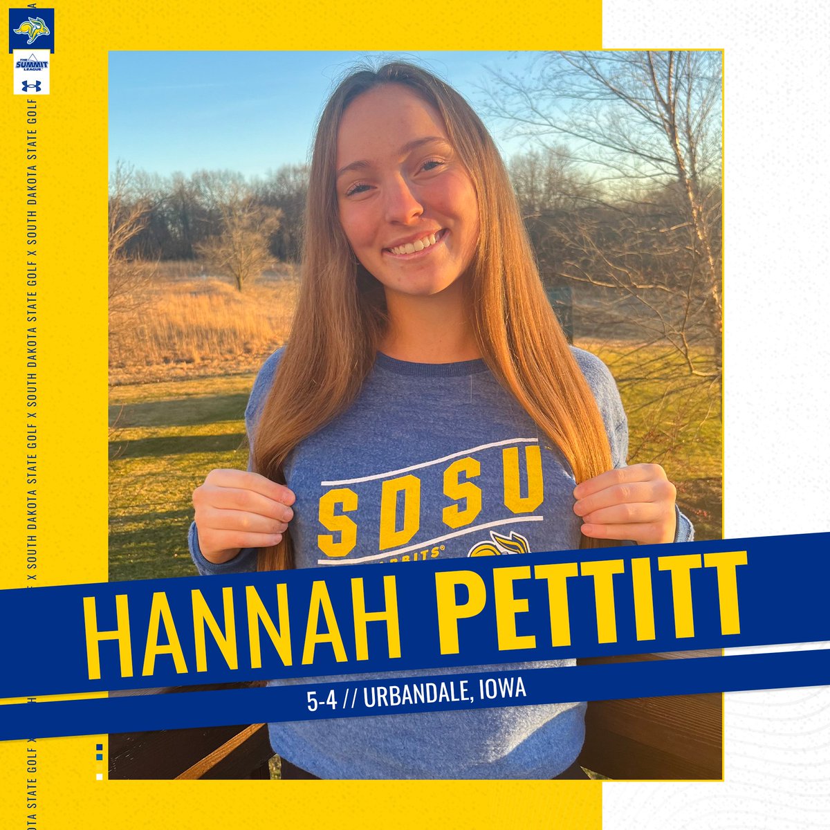 GoJacksWGolf's tweet photo. ✍️ Welcome to South Dakota State, Hannah!   

🔗 » https://t.co/CFwGzLalY6

#GoJacks 🐰 https://t.co/yCVS05BYmo