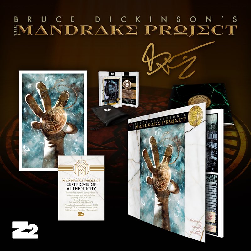 Issue 1 of The Mandrake Project is unveiled January 17!

A special limited edition is available to pre-order from <a href="/Z2comics/">Z2 Comics</a> - including a Dr Necropolis trading card signed by Bruce!

The standard edition will be available from Jan 17 via Z2 and all good comic shops.