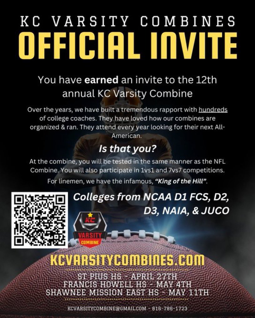 Thank you @Varsitycombine1 for the invite!