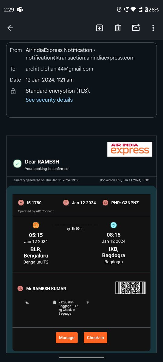 ArchitLohani44's tweet photo. @ixigo @alokebajpai Booked an urgent ticket on 11 for 12 morning and it got failed, later it confirmed just 4hr before my flight but by the time i have already booked another flight. I am looking for my complete return. Trying to reach customer support but no proper response. https://t.co/xNxXJmSZ3V