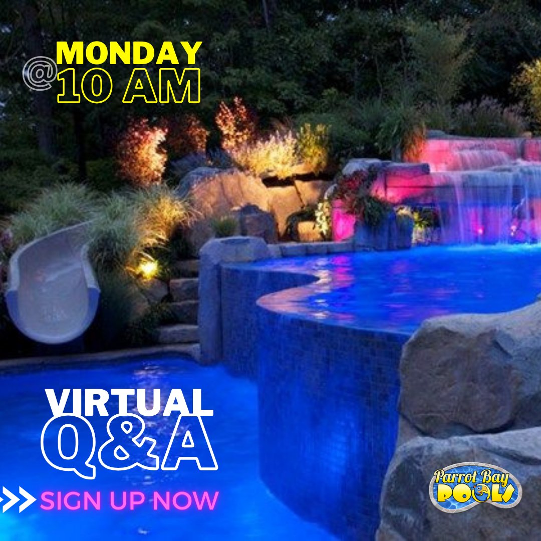 ParrotBayPools's tweet image. Get off the fence &amp;amp; into your new #pool! From pool installation &amp;amp; #pooldesign, to #poolcost and more - bring all of your questions about #swimmingpools to our Virtual Q&amp;amp;A Chat this Monday! 🏝️

🗓️ When: January 15
🕙 Time: 10 AM (EST)
🔗 Register Online: bit.ly/pbp-january-15