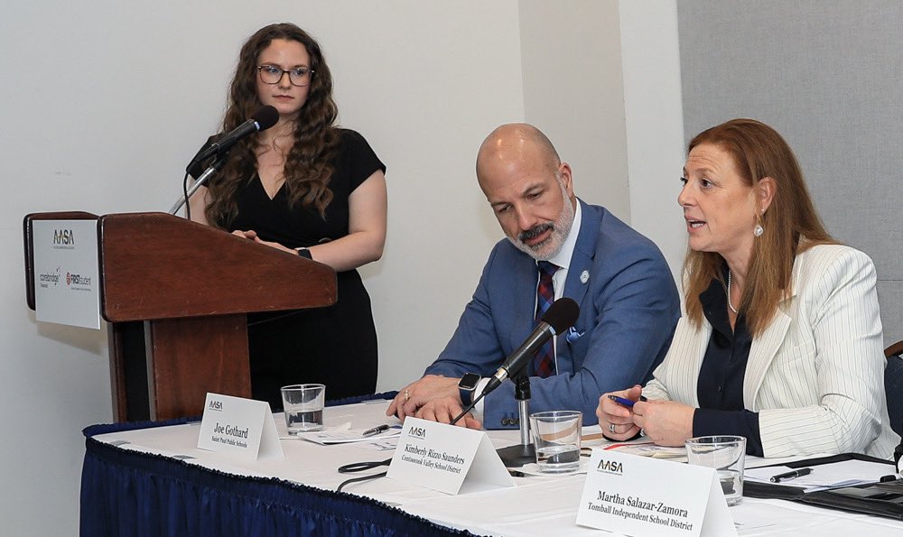 Yesterday, AASA’s four National Superintendent of the Year finalists engaged in a panel on critical issues impacting public education. From college, career &amp; life readiness to advocacy &amp; educator empowerment, they’re raising the bar for student success in their district &amp; beyond!