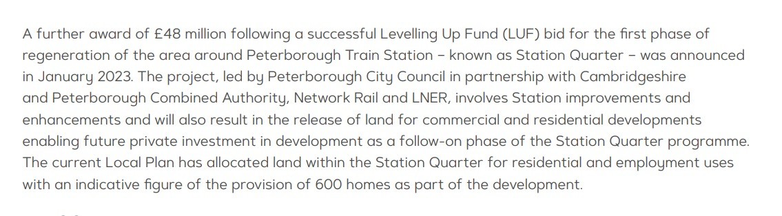 😅😂🤣 Even @PeterboroughCC's OWN report RE: #LevellingUpFund bid & 'regeneration' of #PeterboroughTrainStation – known as the Station Quarter, makes ZERO mention of #PaulBristowMP's involvement⁉️

🔗 democracy.peterborough.gov.uk/documents/g496…

#PeterboroughFirst #PboroShittyCouncil #Peterborough