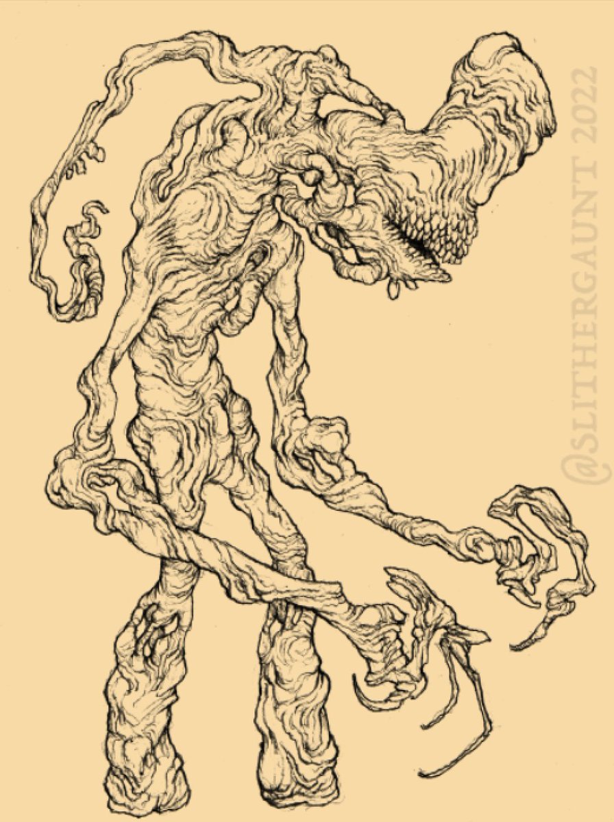 slithergaunt's tweet photo. Character commissions? Open? It's more likely than you think! Help me pay for my worldly goods and get cool monsters in exchange. Thanks friends 👍🧡 https://t.co/Xh9R9xqNu3