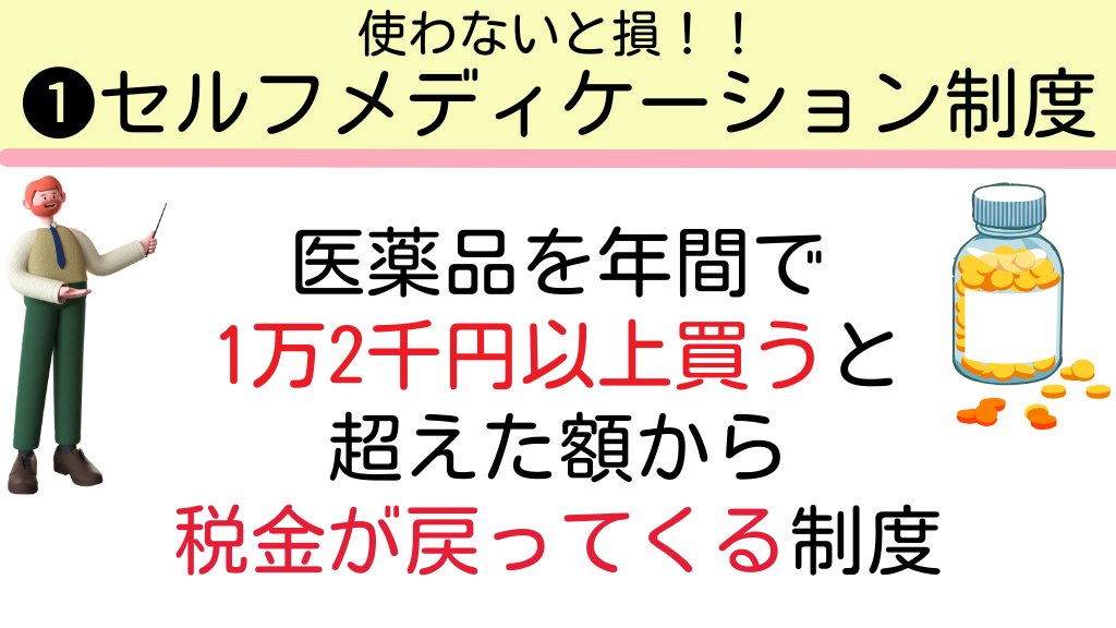 Tomojidien's tweet photo. 医療費が年10万超えると税金が安くなるのが"医療費控除"。一方、医薬品を1.2万以上買うと税金が安くなる仕組みがコレ↓ https://t.co/thLQFOE5eQ