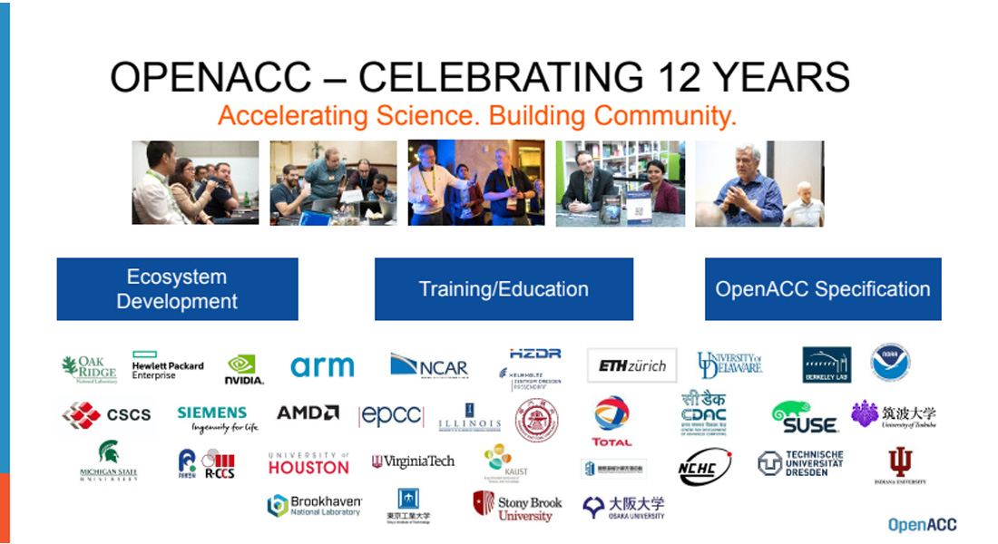OpenACCorg's tweet photo. Missed the Open Accelerated Computing Summit? Watch the opening remarks from Jack Wells and Barbara Chapman, and delve into the latest updates from the OpenACC Organization. https://t.co/3uopcRKeoK @wellsjc929 https://t.co/EKepf2W4oi