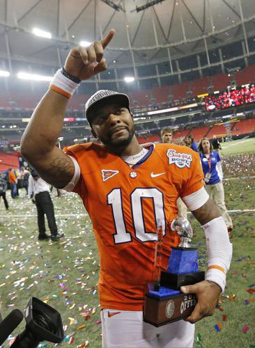 BarstoolClemson's tweet photo. The man who walked so our championship teams could run. @TajhB10 https://t.co/pA97d0C43i