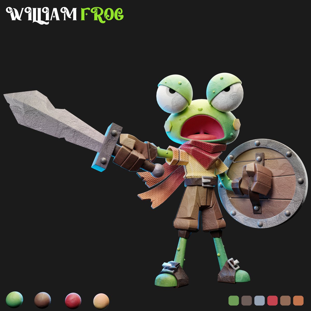 EgutidzeGocha's tweet photo. Made in Blender based on the Robert Brown character design
🐸🐸🐸🐸🐸🐸🐸🐸🐸🐸

https://t.co/IOYfgF5kZa

#PortfolioDay2024 
#PortfolioDay 
#blender #artstation #b3d #blender3d https://t.co/NmbWRRQGDN