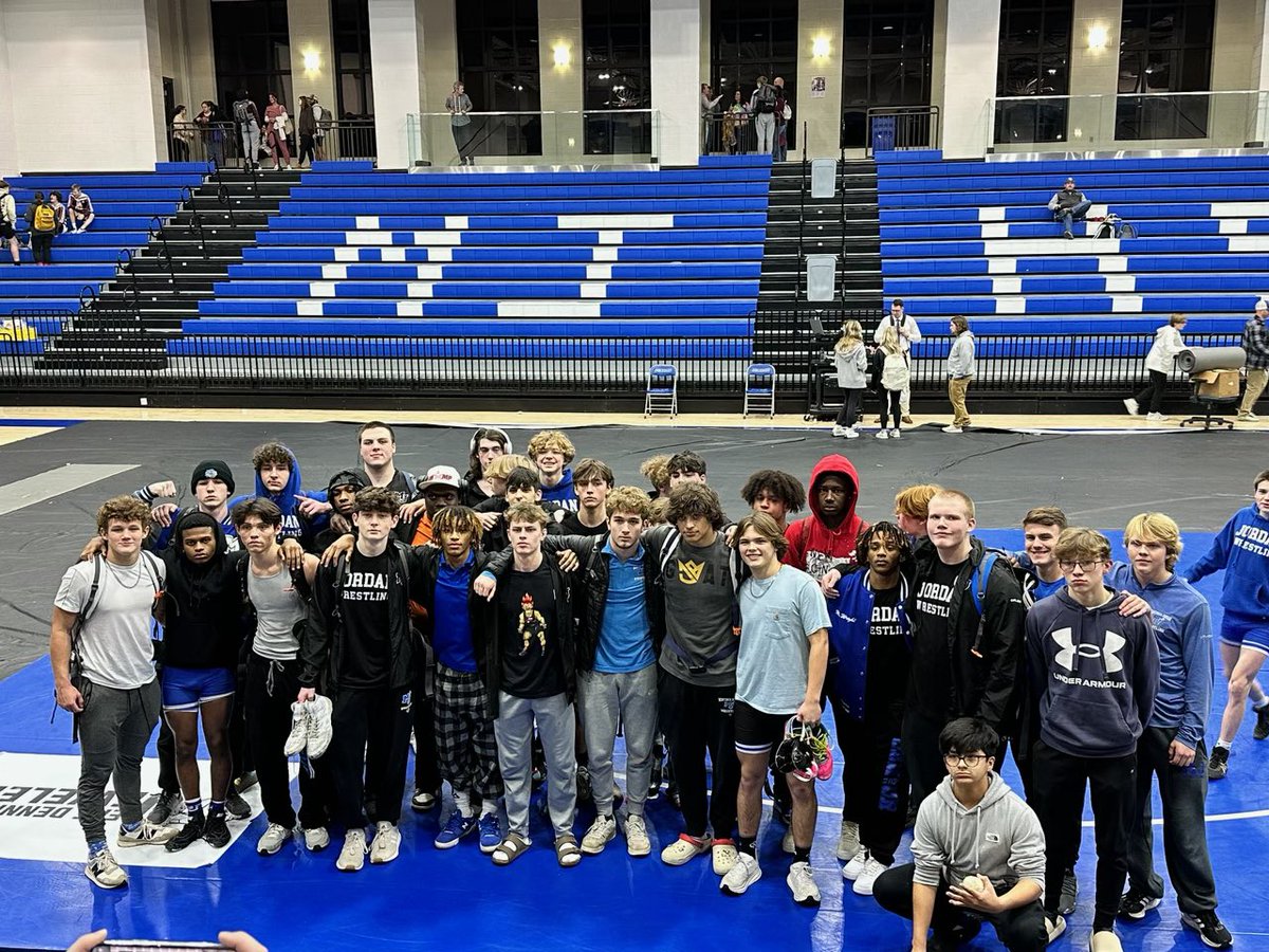 Jpate19's tweet photo. @MJHSbluedevils  wrestling punches their ticket to the @BhamCrossPlex for the Simi Finals against Athens Friday Jan 20th at 830
Downing Oxford 73-0 in round 1 
And @GdaleAthletics 52-21 in the quarter finals
#gobigblue 
@SeWrestle @AHSAAUpdates https://t.co/fF8J2H6zLk