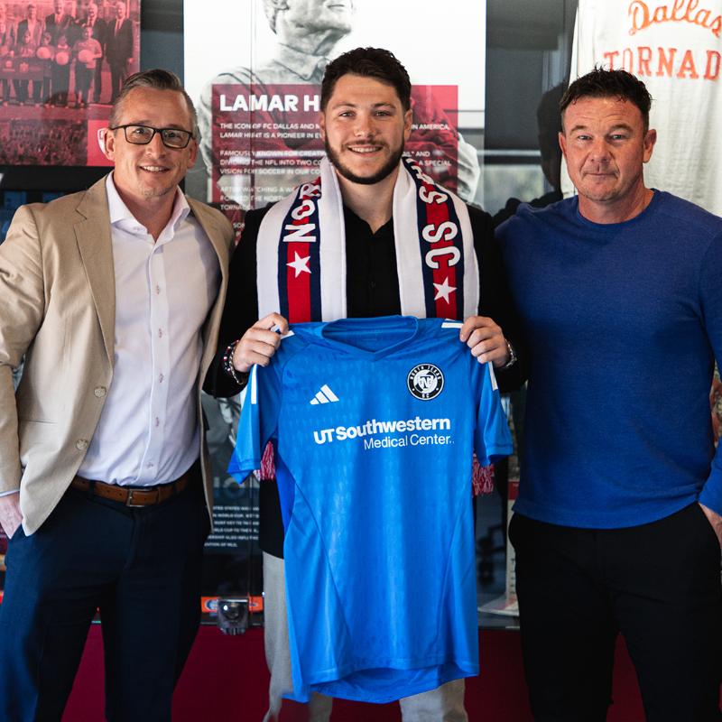 northtexasSC's tweet photo. Welcoming one of our own back home.

We've signed former @FCDallasYouth and Columbia University goalkeeper Michael Collodi for the 2024 @MLSNEXTPRO season!