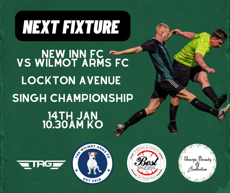 wilmotarmsfc's tweet photo. Back to league action with an away game vs @NewInnFootball ⚽️ https://t.co/aytwSAl0eW