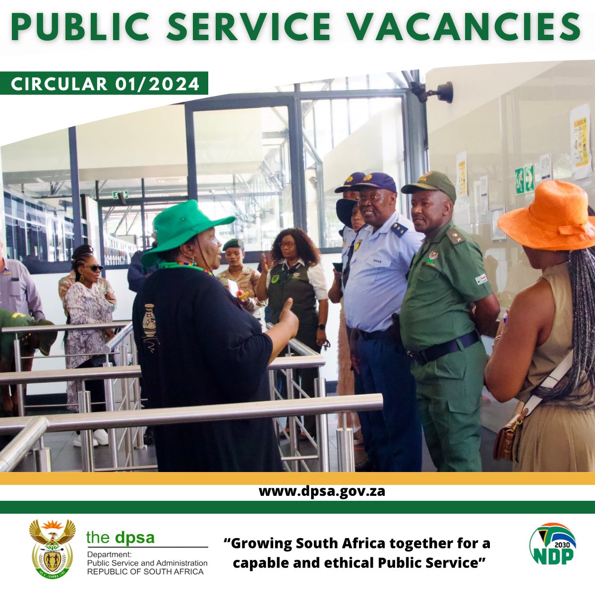 📣PUBLIC SERVICE VACANCIES    

Download circular 01/2024 and find your dream job in the public service.  

🔗: dpsa.gov.za/newsroom/psvc/…