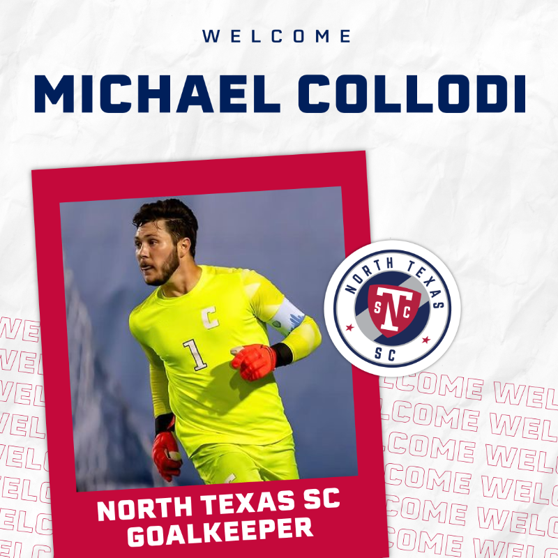 northtexasSC's tweet photo. Welcoming one of our own back home.

We've signed former @FCDallasYouth and Columbia University goalkeeper Michael Collodi for the 2024 @MLSNEXTPRO season!