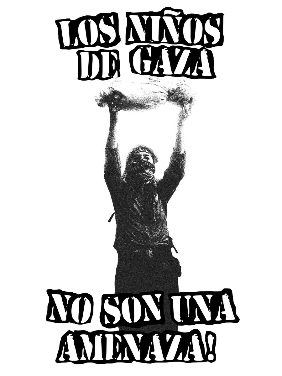 “The children of Gaza aren’t a threat”seen in Mexico. 🖤❤️🤍💚🍉📸:<a href="/RickRL__/">Rick R.L.</a>