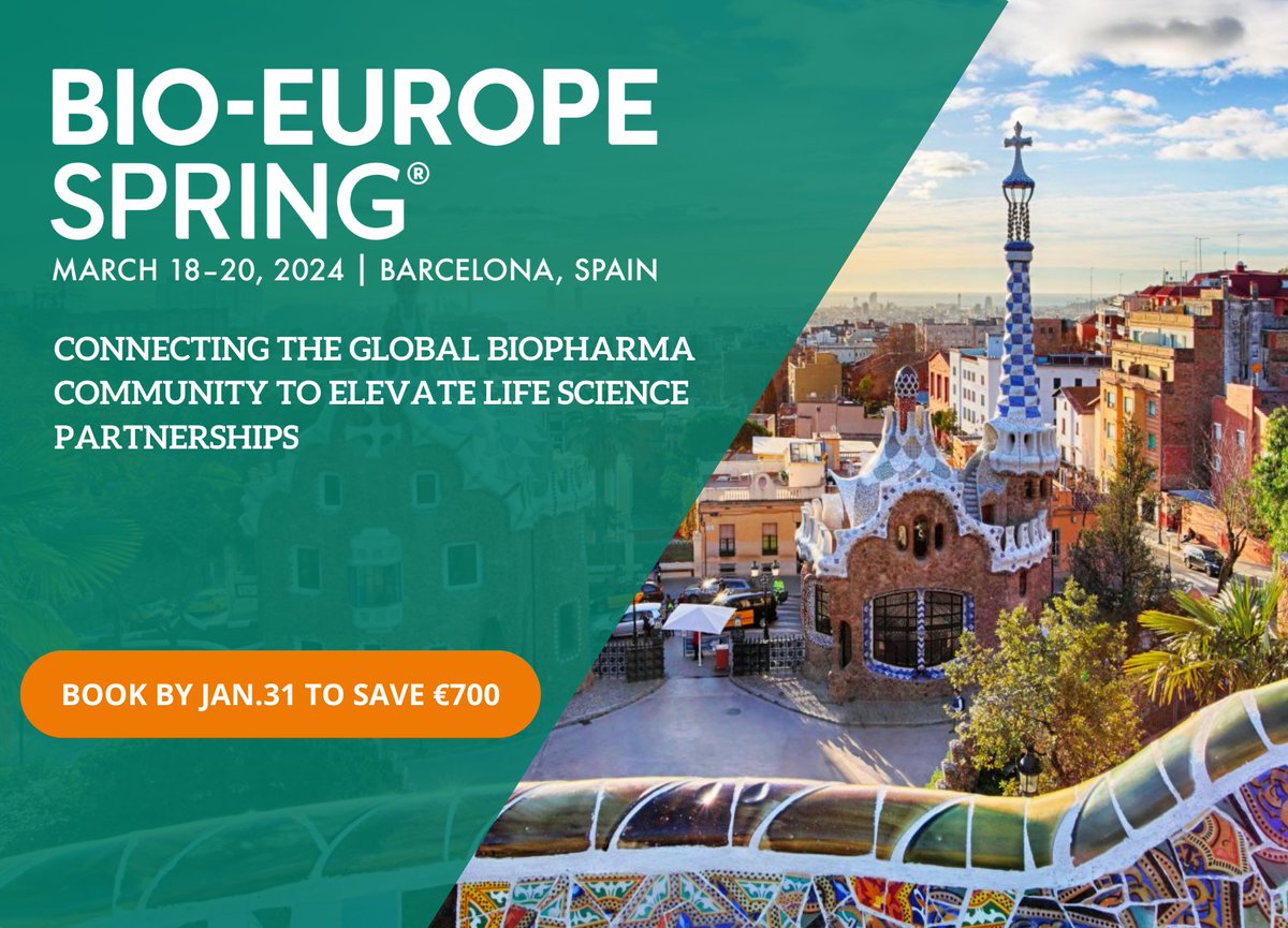 EBDgroup's tweet photo. Join us in Barcelona for BIO-Europe Spring™ to immerse yourself in dynamic discussions led by industry thought leaders and position yourself at the forefront of the life sciences industry.
Check out your booking options now >> https://t.co/FCSbkzQtfT
#Networking #EBDGroup https://t.co/xBRyjgnghu