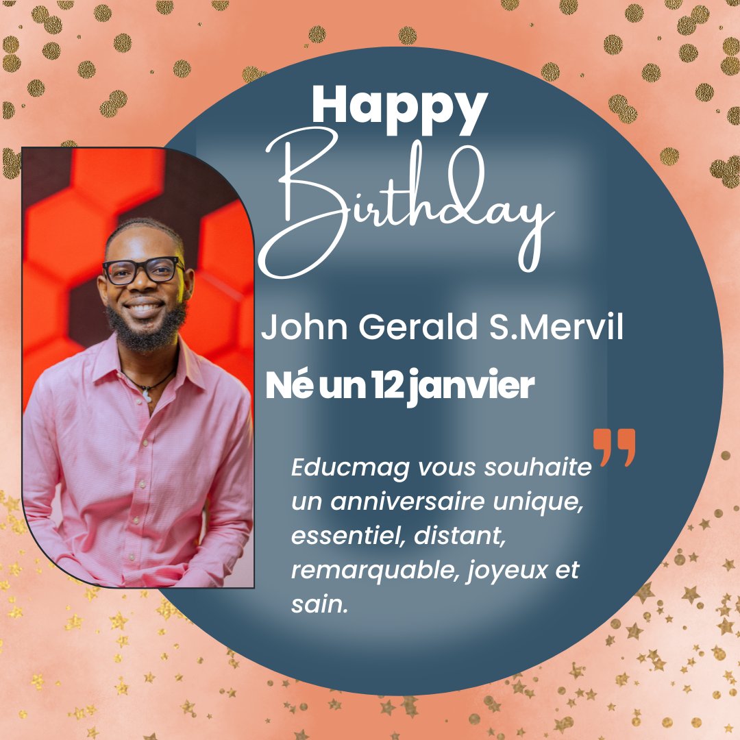 educ_mag's tweet photo. Nous souhaitons une bonne fête de naissance à notre photojournaliste John Gerald Stanley Mervil.
Tant que vous travaillez dur et ne cessez jamais de croire en vous-même, bonne chance et succès vous accompagnera toujours. Joyeux anniversaire. 🎂🎂🎂🎂🎂🥂🥂🥂🥂🥂🥂🥂🎊🎊🎊🎊🎊🎊 https://t.co/NxTXctSXeX