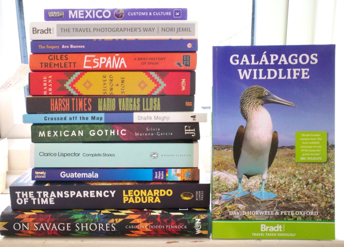 LatAmTravelist's tweet photo. Fully updated &amp; beautifully illustrated, the @Bradt Guide to Galápagos Wildlife is a book that makes you want to add these magical islands to your bucket list.

#Galápagos has not been affected by #Ecuador's crackdown on gangs &amp; is open to visitors! 

#VisitEcuador #LoveEcuador https://t.co/jsAWhJ4v9F