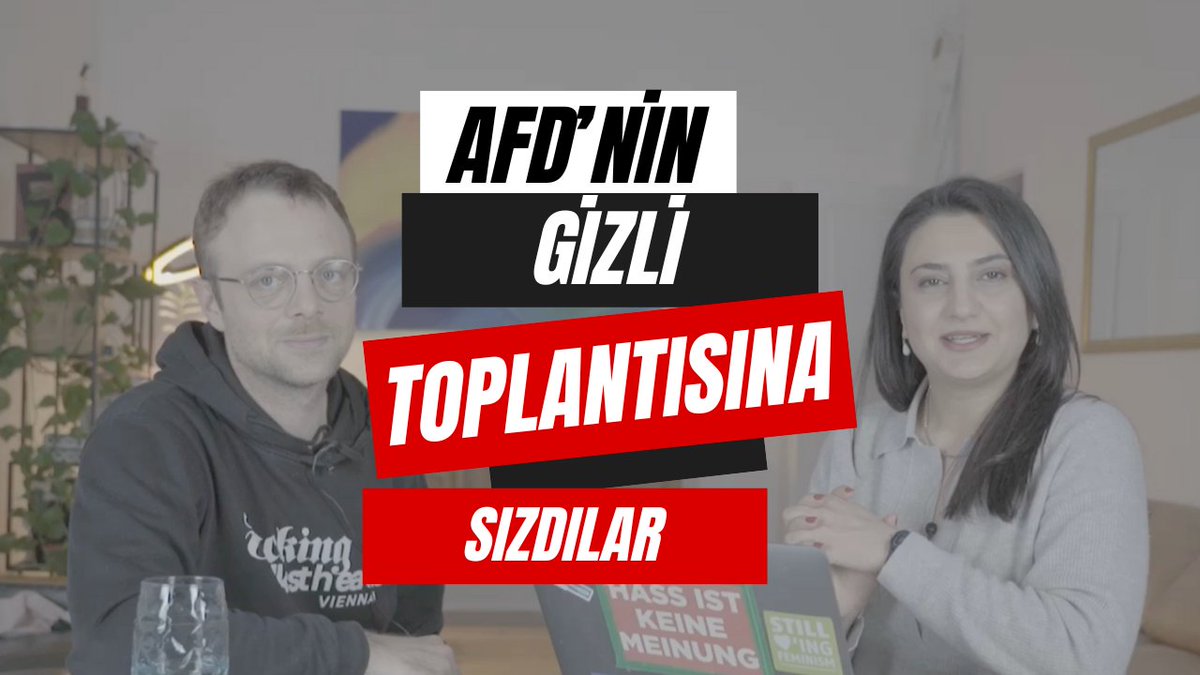 Milyonlarca göçmeni sınır dışı etmenin planlarını yapan #AfD 'nin gizli toplantısına gazeteciler sızdı. 

Otele nasıl girdiler? Gündeme bomba gibi düşen araştırma ve belgeler hakkında Başbakan ne dedi? <a href="/correctiv_org/">CORRECTIV</a> 'den Jean Peters anlattı.

18:00'de: youtu.be/hMcnR_shaBc